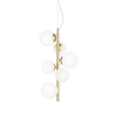 Люстра Ideal Lux PERLAGE SP6 OTTONE SATINATO 283821