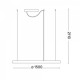 Люстра Ideal Lux ORACLE SLIM SP D150 ROUND BK 3000K 285061