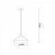 Підвісний світильник Ideal Lux YURTA SP1 D30 BIANCO 285153