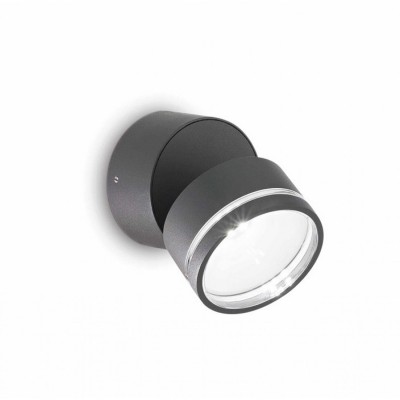 Бра Ideal Lux OMEGA AP ROUND ANTRACITE 3000K 285450 Бра Ideal Lux OMEGA AP ROUND ANTRACITE 3000K 285450