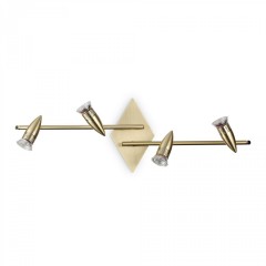 Спот Ideal Lux ALFA PL4 OTTONE SATINATO 287799