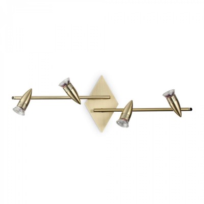 Спот Ideal Lux ALFA PL4 OTTONE SATINATO 287799