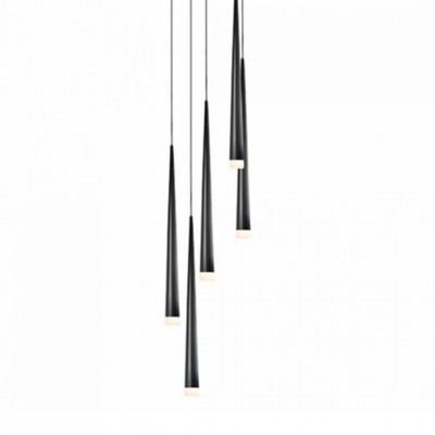 Підвісний світильник AZzardo STYLO 5 BLACK AZ0119