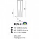 Подвесной светильник AZzardo STYLO 3 CHROME AZ0133