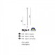 Підвісний світильник AZzardo STYLO 1 WHITE AZ0206