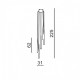 Підвісний світильник AZzardo STYLO 5 WHITE AZ0208
