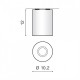 Точковий світильник AZzardo NEOS 1 WHITEALUMINIUM AZ0606