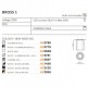 Точечный светильник AZzardo BROSS 1 BLACKALUMINIUM AZ0779