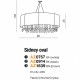 Люстра AZzardo SIDNEY OVAL BLACK AZ0914