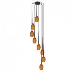 Люстра AZzardo IZZA 8 AMBER AZ1223