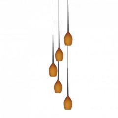 Подвесной светильник AZzardo IZZA 5 AMBER AZ1231