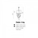Люстра AZzardo DIABLO 3 BIG WHITE AZ1232