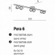 Спот система AZzardo PERA 6 SAND WHITE AZ1256
