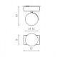Точечный светильник AZzardo MAX 1 230V BLACKWHITE AZ1373