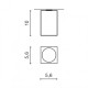 Точковий світильник AZzardo MINI SQUARE WHITE AZ1381