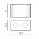 Точечный светильник AZzardo NINO 2 WHITE ALUMINUM AZ1386