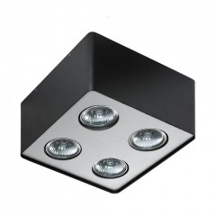 Точковий світильник AZzardo NINO 4 BLACK ALUMINUM AZ1388