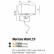 Бра AZzardo MARTENS WALL LED BLACK AZ1558