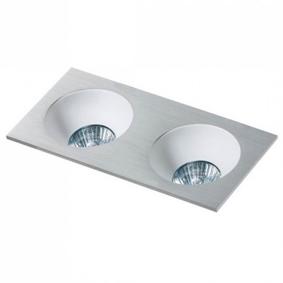 Точковий світильник AZzardo HUGO 2 DOWNLIGHT ALUMINIUM (без рефлектора) AZ1737