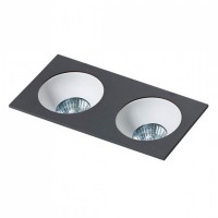 Точечный светильник AZzardo HUGO 2 DOWNLIGHT BLACK (без рефлектора) AZ1740