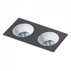 Точковий світильник AZzardo HUGO 2 DOWNLIGHT BLACK (без рефлектора) AZ1740
