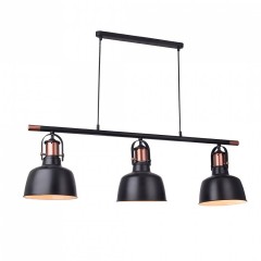 Підвісний світильник AZzardo DARLING 3 LINE BLACK AZ2144