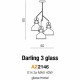 Підвісний світильник AZzardo DARLING 3 GLASS AZ2146