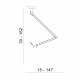 Підстава AZzardo ZYTA S WALL LAMPBODY ALU AZ2295