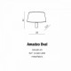 Абажур AZzardo AMADEO SHADE OVAL WHITE AZ2421