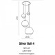 Подвесной светильник AZzardo SILVER BALL 4 AZ2531