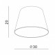 Абажур AZzardo SHADE ZF 30 WHITE AZ2588