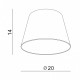 Абажур AZzardo SHADE ZF 20 BLACK AZ2597