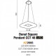 Підвісний світильник AZzardo DONUT SQUARE PENDANT 46 CCT AZ2666