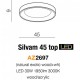 Накладной светильник AZzardo SILVAM 45 TOP AZ2697