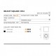 Точечный светильник AZzardo BRANT SQUARE IP44 WHITE AZ2822
