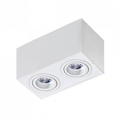 Точковий світильник AZzardo BRANT 2 SQUARE WHITE AZ2826
