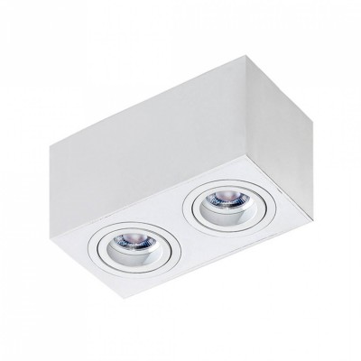 Точковий світильник AZzardo BRANT 2 SQUARE WHITE AZ2826