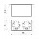 Точковий світильник AZzardo BRANT 2 SQUARE WHITE AZ2826