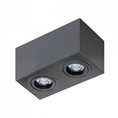 Точковий світильник AZzardo BRANT 2 SQUARE BLACK AZ2827