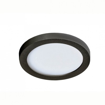 Точковий світильник AZzardo SLIM 9 ROUND 4000K IP44 BLACK AZ2835
