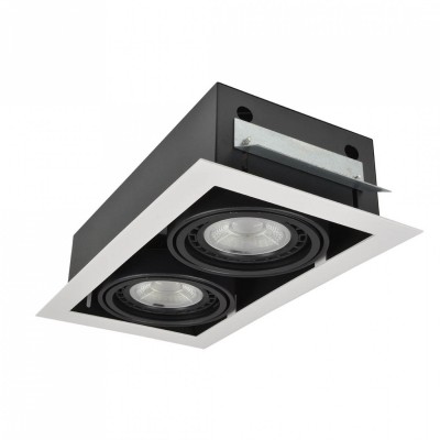 Точковий світильник AZzardo NOVA 2 WHITEBLACK AZ2877 Точковий світильник AZzardo NOVA 2 WHITEBLACK AZ2877