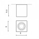 Точковий світильник AZzardo BRANT SQUARE IP44 BLACK AZ2878