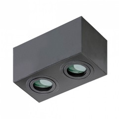 Точковий світильник AZzardo BRANT 2 SQUARE IP44 BLACK AZ2879