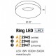 Потолочный светильник AZzardo RING LED 3000K SN AZ2946