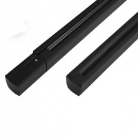 Трековий шинопровід AZzardo TRACK SET 1M END POWER END CAP BLACK AZ2987