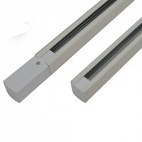 Трековий шинопровід AZzardo TRACK SET 1M END POWER END CAP WHITE AZ2991