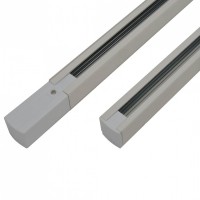 Трековий шинопровід AZzardo TRACK SET 1,5M END POWER END CAP WHITE AZ3002