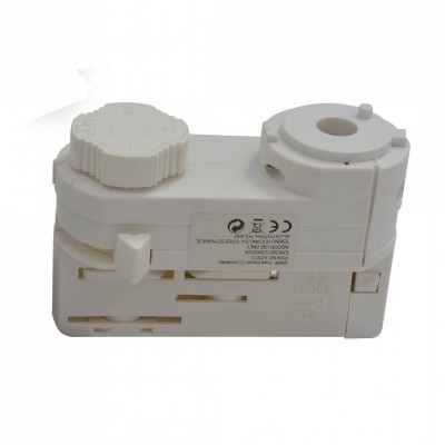 Адаптер AZzardo TRACK ELECTRIC 3 LINE WHITE AZ3012