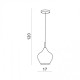 Подвесной светильник AZzardo AMBER MILANO 1 CLEAR AZ3074