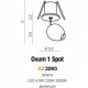 Точковий світильник AZzardo OVUM 1 SPOT AZ3093